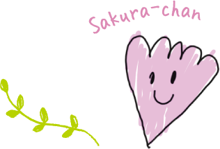 ロゴのキャラクター、さくらちゃん